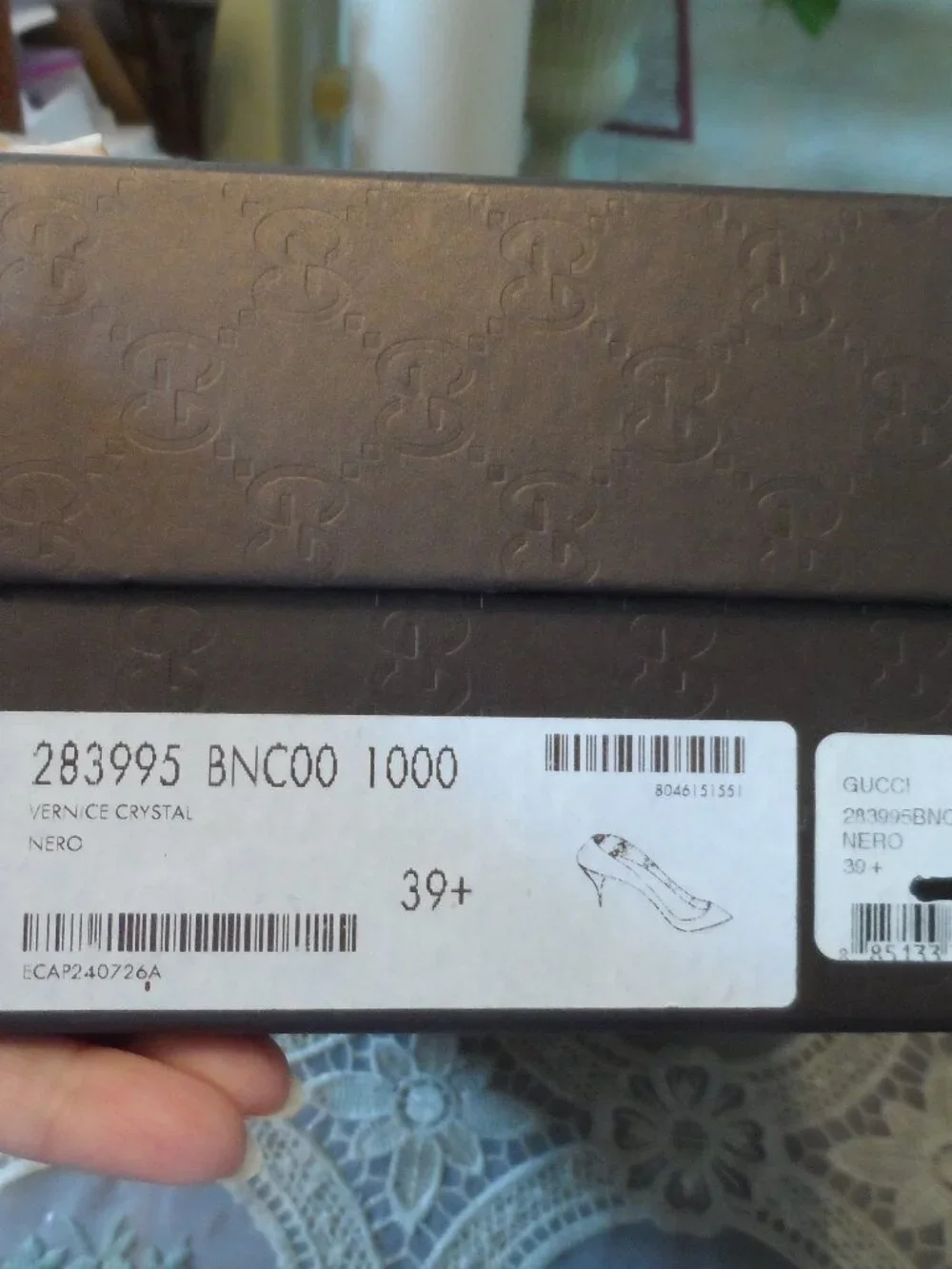 Gucci Black Patent Leather Kitten Heel Pumps Size 39.5B